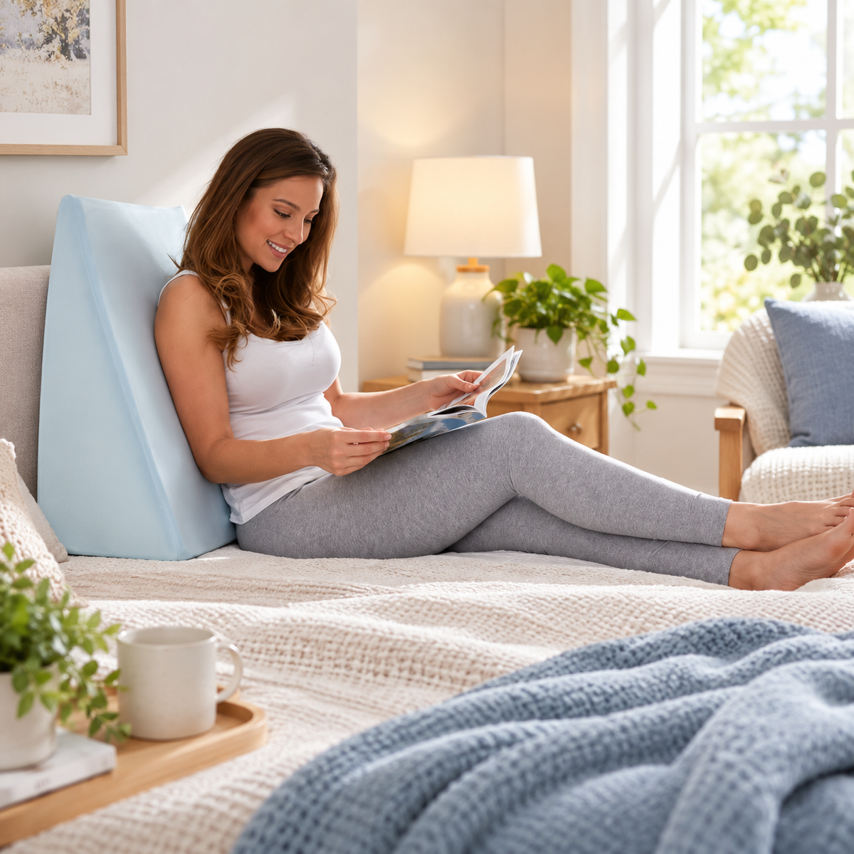 Adjustable Cooling Wedge Pillow