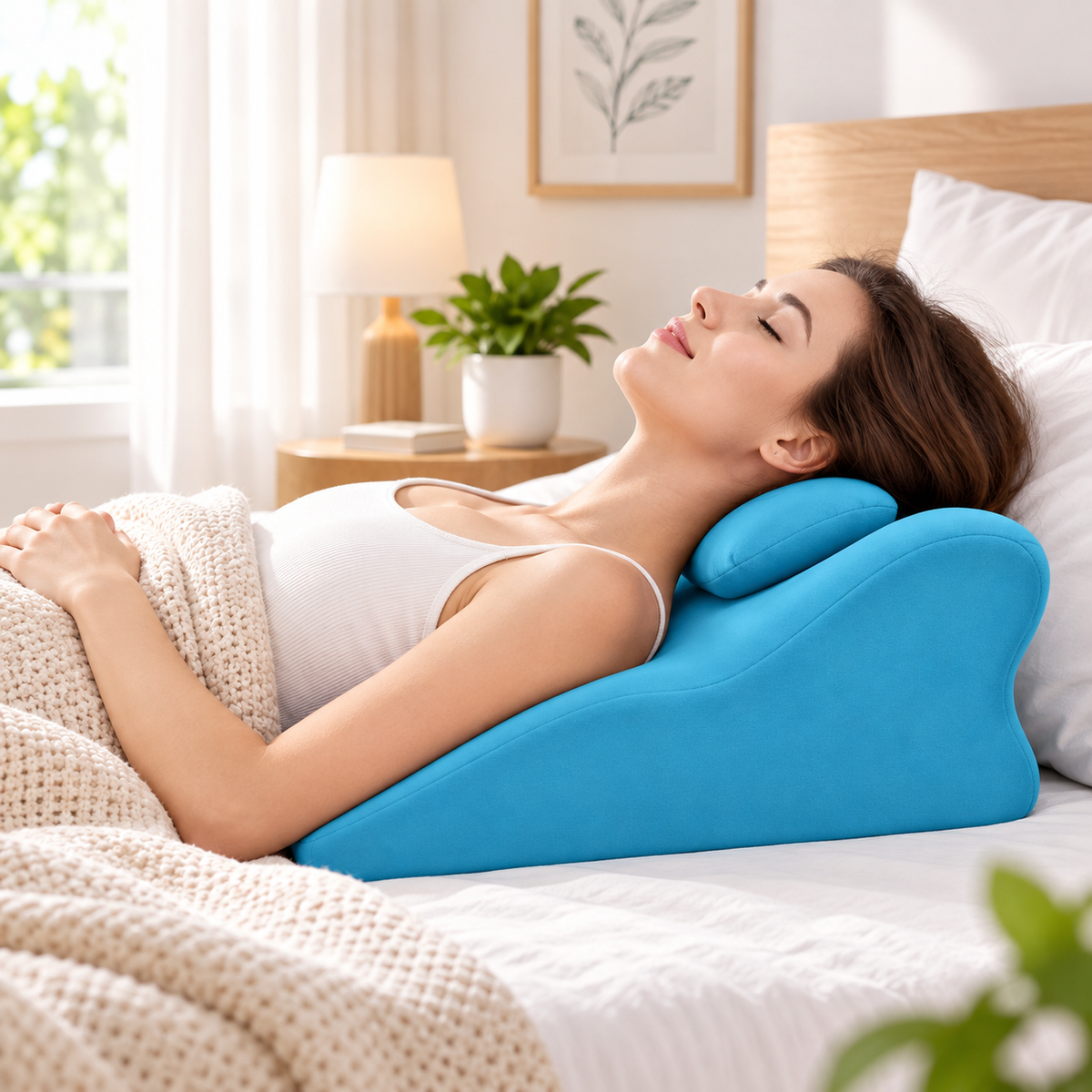 Ergonomic Bed Wedge Pillow
